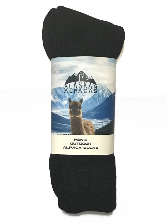 Alpaca /"Outdoor Socks/" Blackish Brown Size Xlarge Made in USA